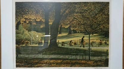 Harold Altman - Late Afternoon Original Lithograph Signed Framed Numbered Ny