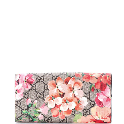 Gucci Dionysus Chain Wallet Blooms Print Gg Coated Canvas Long