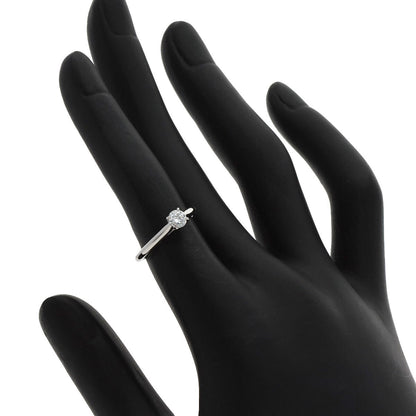 Cartier Ring Solitaire Diamond # 47 Platinum Pt950