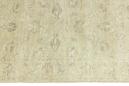 Handmade Wool Oriental Runner Rug Muted Floral