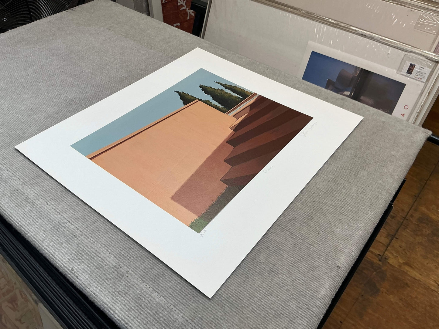 Conte GRETCHEN DOW SIMPSON Florence Italy SIGNED 20.25" x 22.75" Serigraph 1992