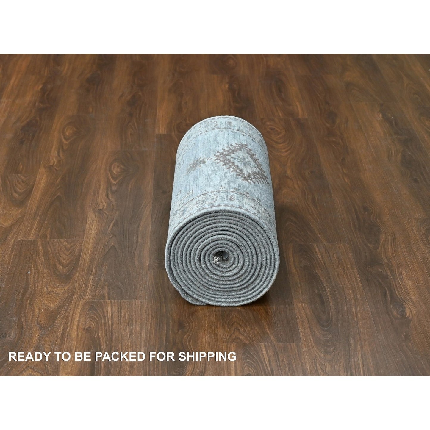 2'9"X18' Gray Wool Handknotted Zoroastrian Village Inspired Xl Runner Rug