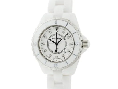 Chanel J12 12P Genuine Diamond Index H1628 White Ceramic