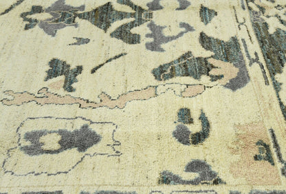 8X10 Ft Oushak Peshawar Oriental Rug Floral