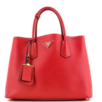 Prada Cuir Double Tote Saffiano Leather Medium