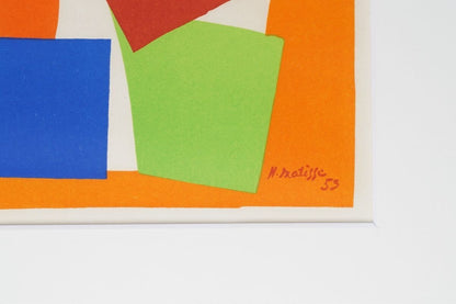 Henri Matisse Printed Signed Lithograph "The Snail From Verve" Well Framed