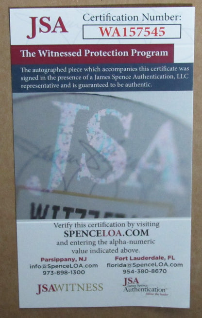 Bret Hitman Hart Autographed 11X14 Photo Wwe Wrestling Champ Framed Jsa