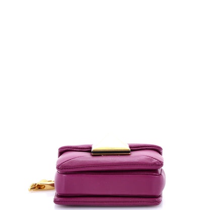 Valentino Garavani One Stud Chain Flap Bag Leather Micro