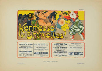 Original Vintage Poster Kermesse By Mignot For Affiches Etrangeres 1897