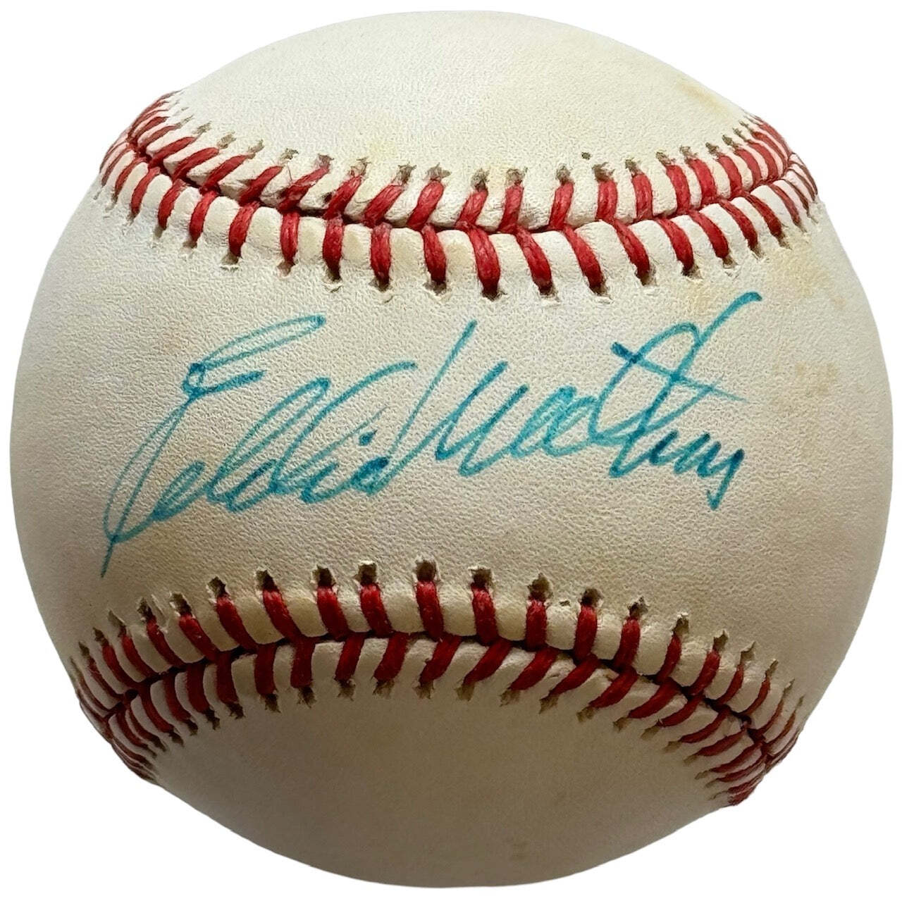 Eddie Mathews Autographed Official National League Baseball (Jsa)