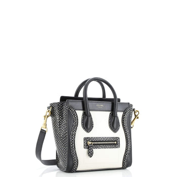 Celine Tricolor Luggage Bag Python And Leather Nano