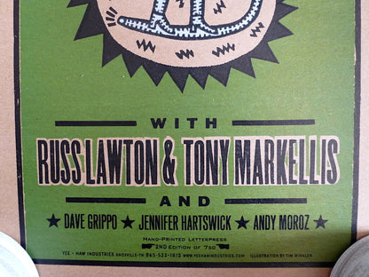 Poster Phish 2001 Trey Anastasio Limited Edition Tour