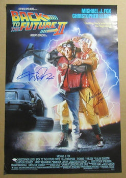 Michael J Fox/Christopher Lloyd Signed 27X40
