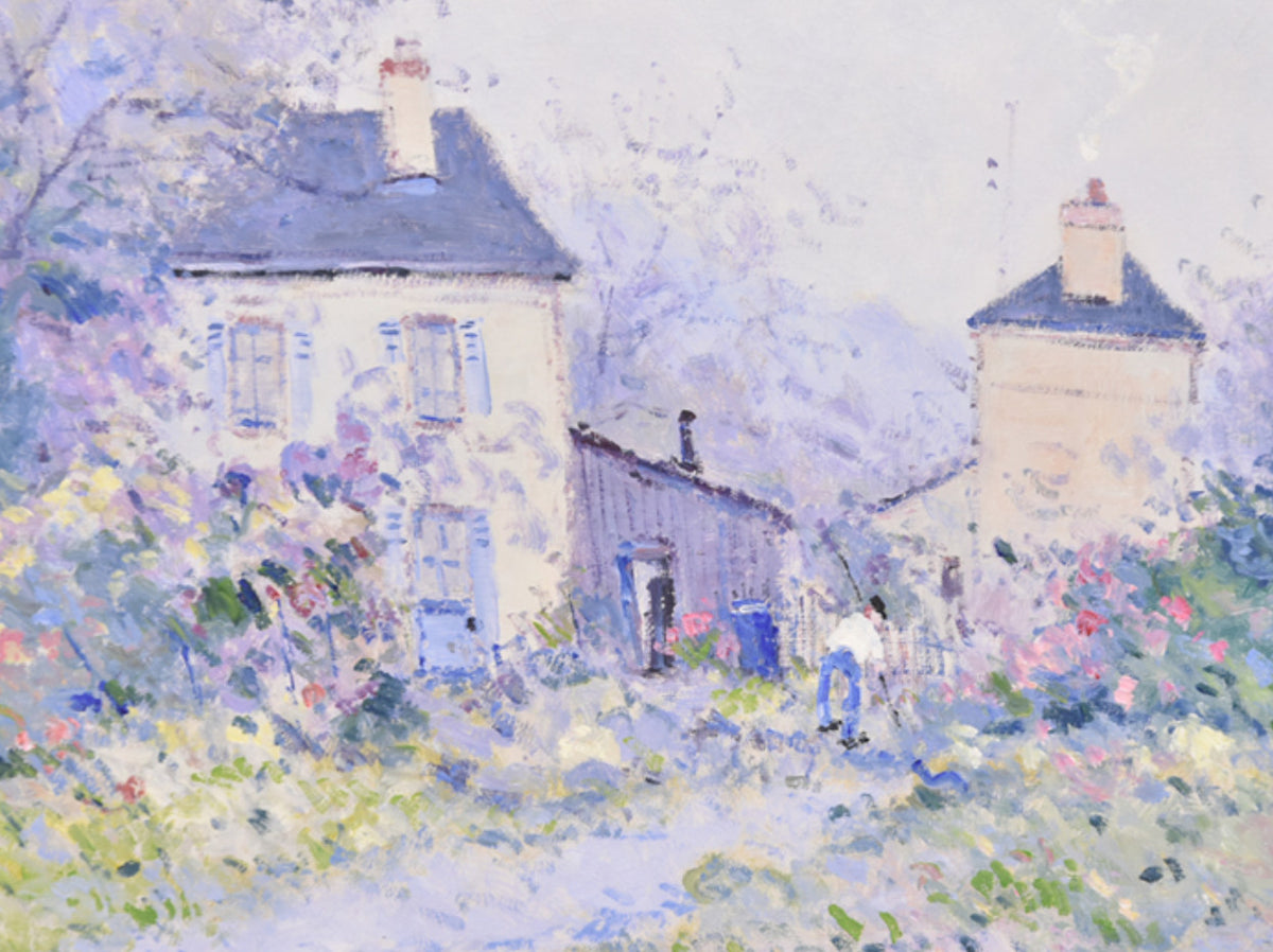 Pierre Dubord Signed Original Oil Canvas Le Jardinier Jean France