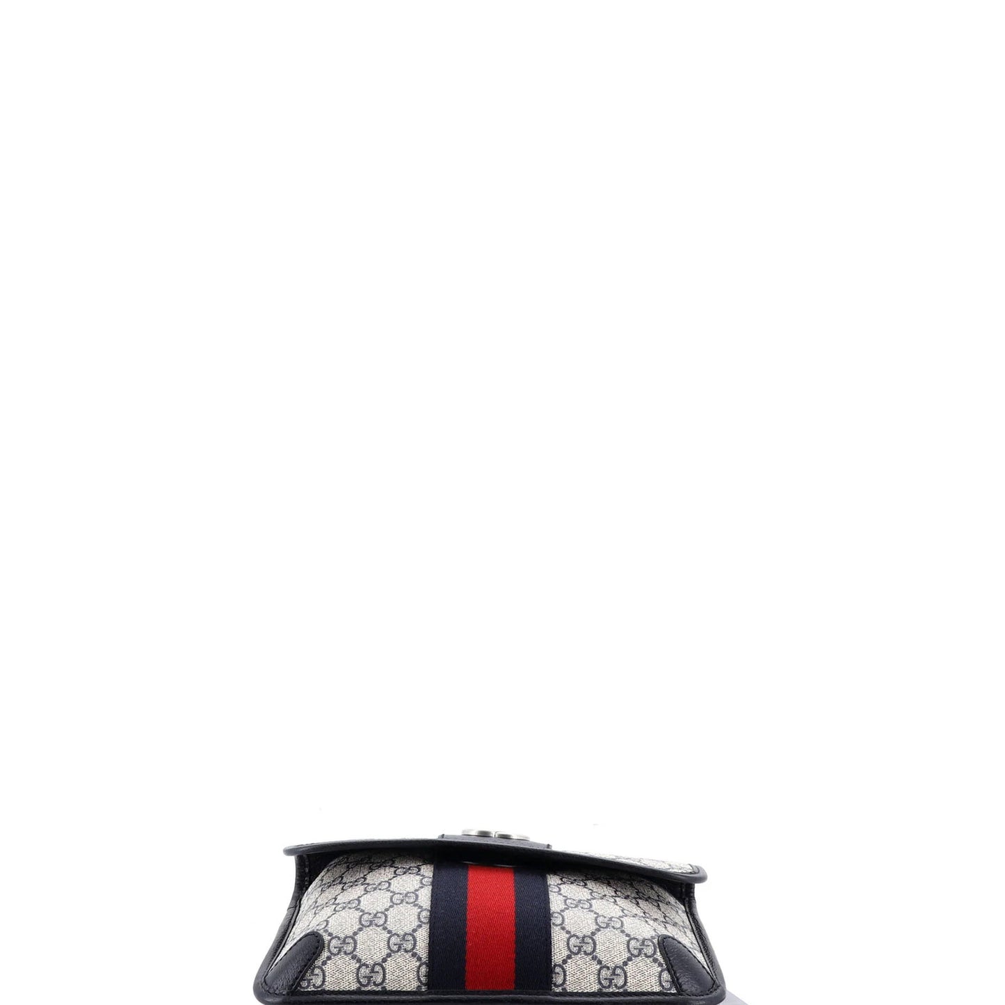 Gucci Ophidia Flap Belt Bag Gg Coated Canvas With Leather