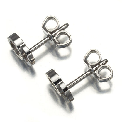Gucci Earrings Double G Stripe 18K 750 White Gold