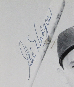 Gil Hodges Hof Signed/Autographed 5X7.5 B/W Photo