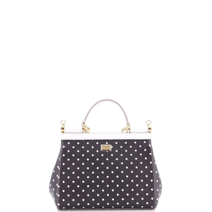 Dolce & Gabbana Miss Sicily Bag Printed Leather Small