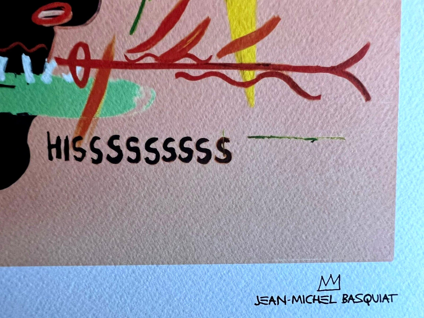 Andy Warhol And Jean-Michel Basquiat Lithograph Signed Numbered Coa