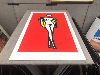 Julian Opie Woman Taking Off Mans Shirt. 5 