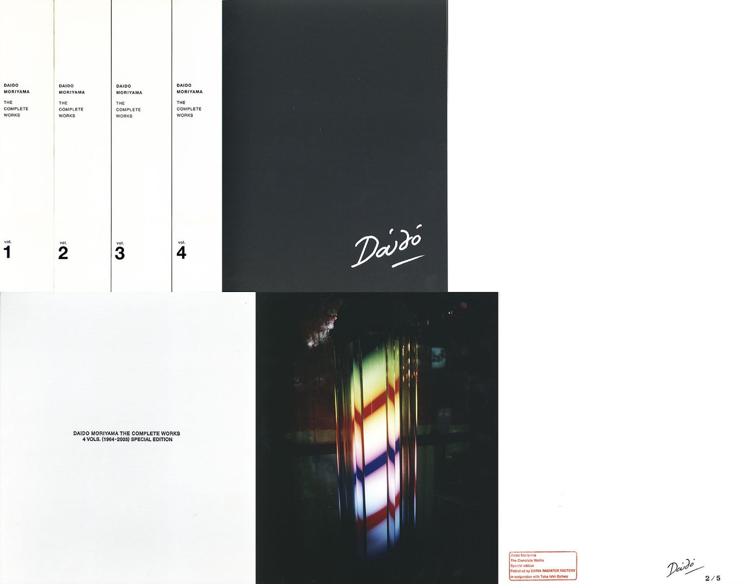 Daido Moriyama The Complete Works 4Vols. (1964-2003) Special Edition C Print
