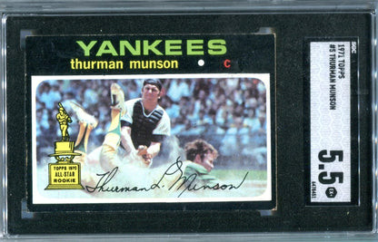 Thurman Munson 1971 Topps #5 (Sgc) Ex 5.5 Card