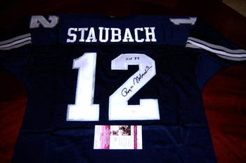 Roger Staubach Cowboys,Navy Jsa/Coa Signed Jersey