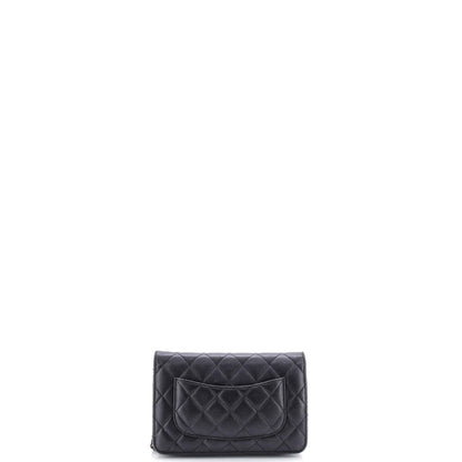 Chanel So Black Wallet On Chain Quilted Lambskin
