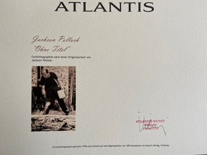 Jackson Pollock Lithograph Coa Signed Numbered By Hand /Mark Rothko