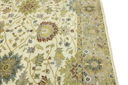 Handmade Osh Chobi Floral Style Peshawar Rug