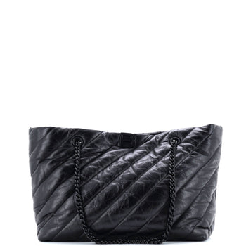 Balenciaga Crush Carry All Chain Tote Quilted Leather Medium
