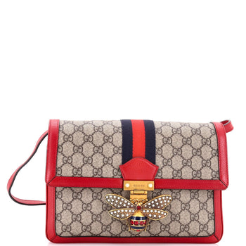 Gucci Queen Margaret Shoulder Bag Gg Coated Canvas Medium
