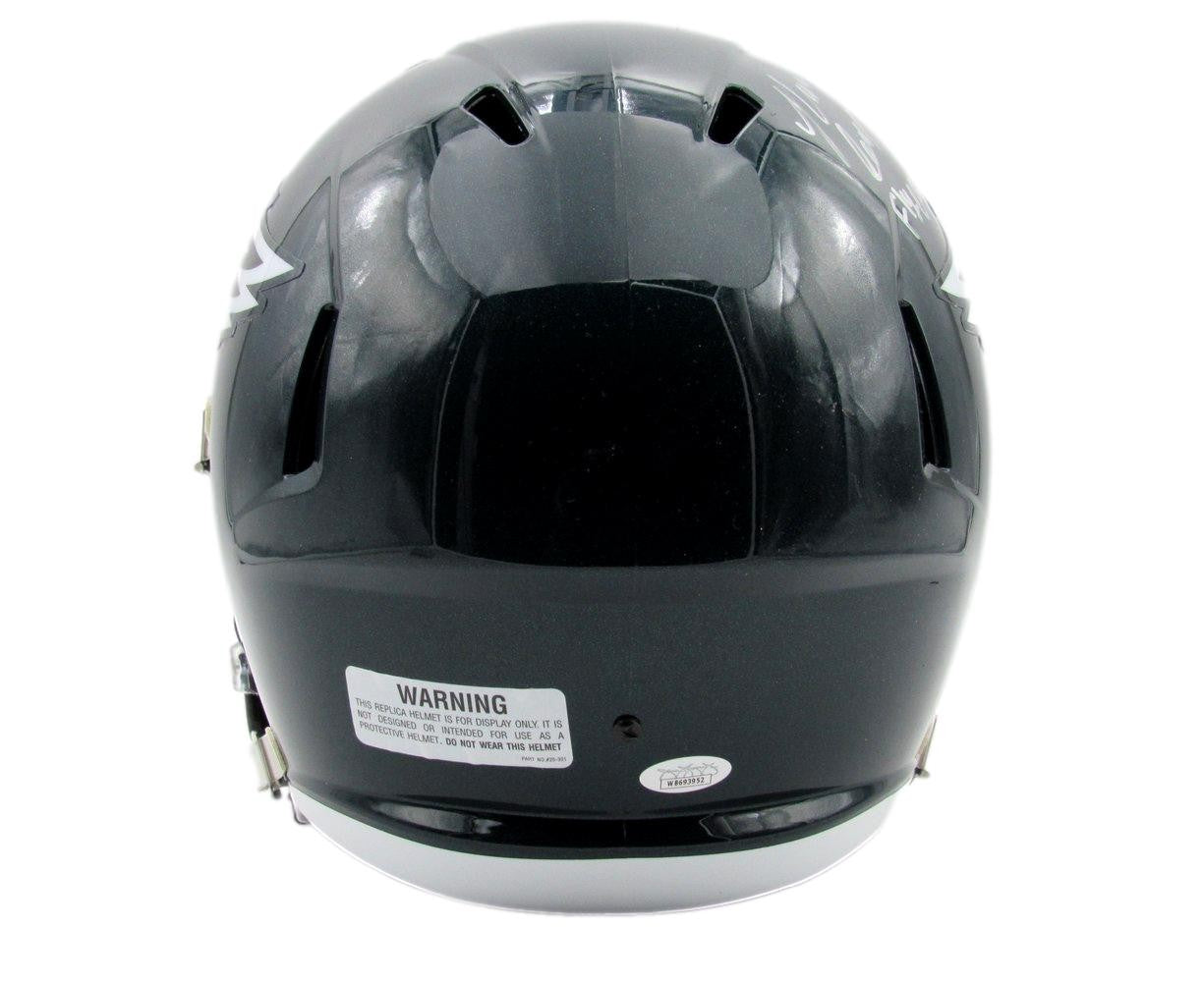 Nolan Smith Signed/Inscribed Full Size Speed Replica Helmet Eagles Jsa 193472