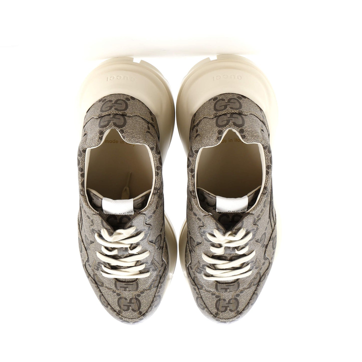 Gucci Rhyton Sneakers Jumbo Gg Coated Canvas