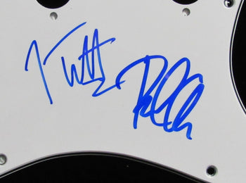 Def Leppard Joe Elliott/Phil Collen Signed/Autographed Guitar Pick Guard Jsa 576