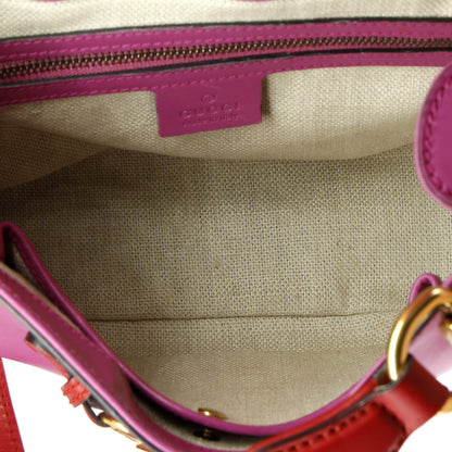 Gucci Lady Web Shoulder Bag Leather Medium