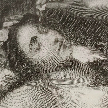 Antique Etching A Midsummer Nights Dream Oberon &