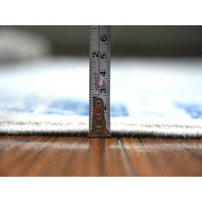 6'X8'8" Gray Kashkuli Gabbeh Pure Wool Hand Knotted Oriental Rug