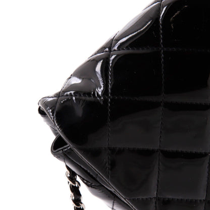 Chanel Clutch With Chain Quilted Patent