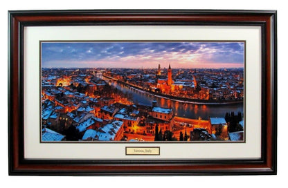 Verona Italy Pano 24X12 Photo Framed 187708