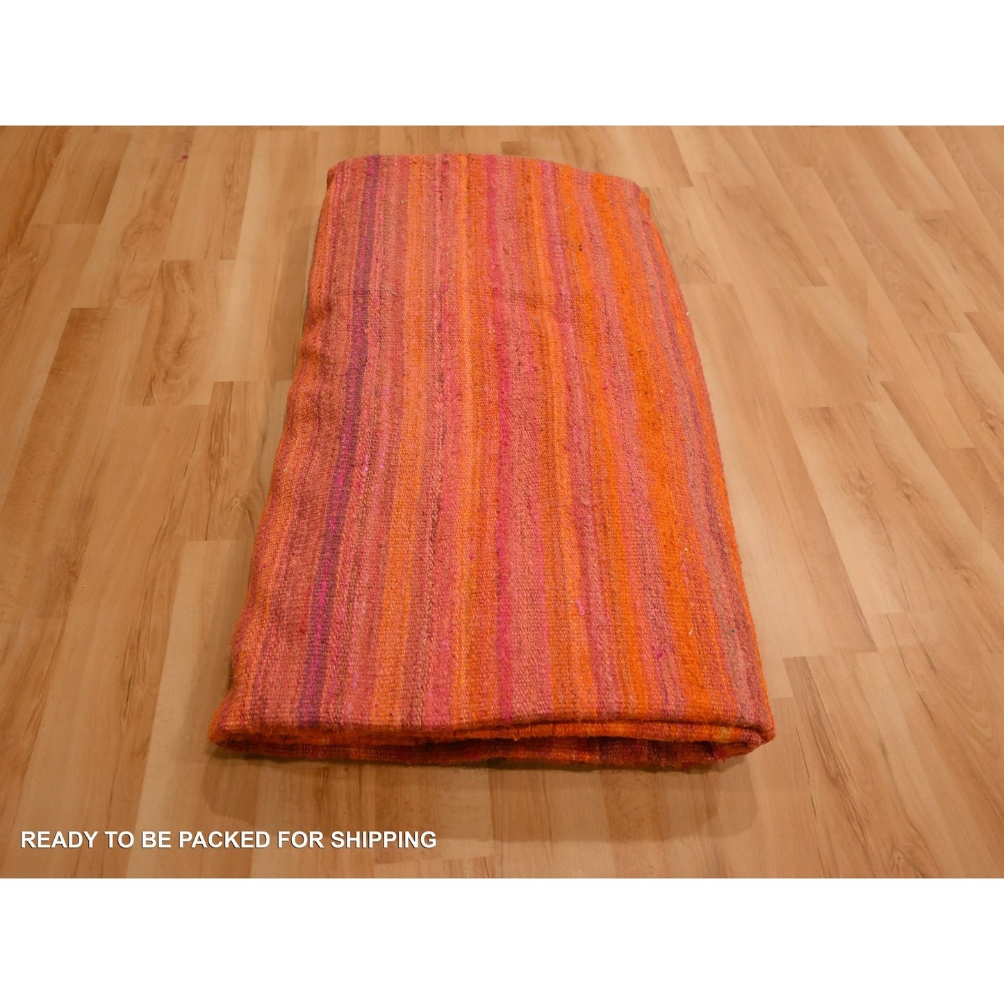 8'X10'1" Sunset Colors Plain Solid Design Wool And Silk Hand Knotted Rug