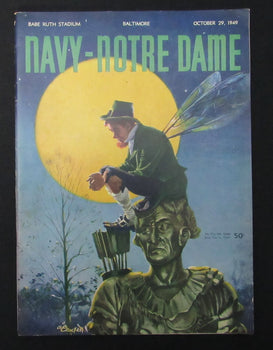 10/2/1949 Navy Vs. Notre Dame College Program