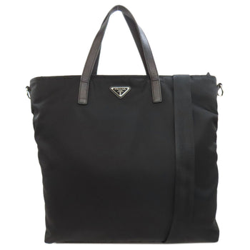 Prada   Tote Bag Logo Hardware 2Way Nylon