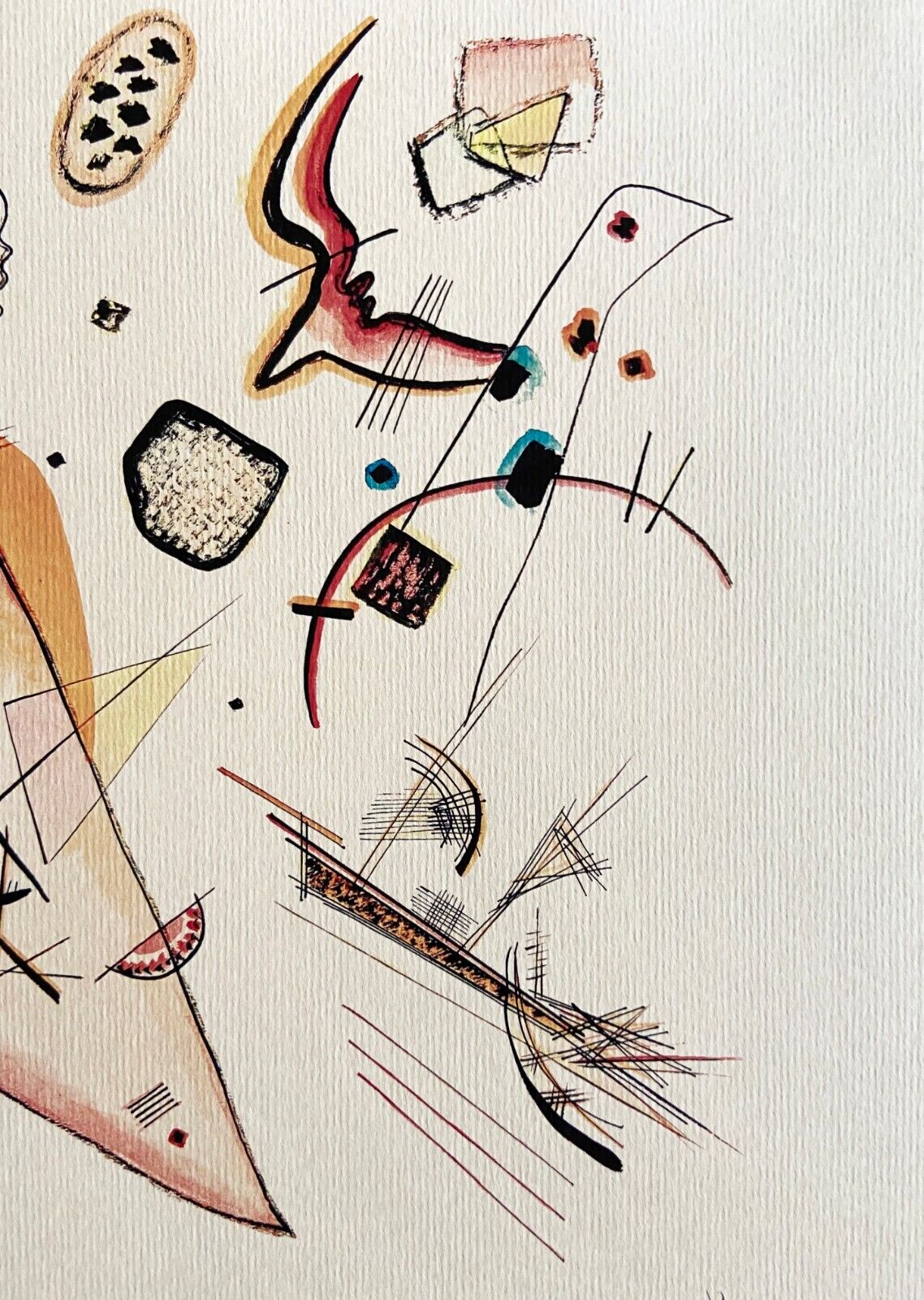 Wassily Kandinsky Lithograph 1924 Coa Published -