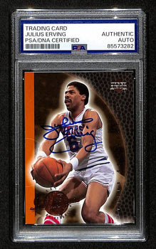 Julius Dr. J Erving Hof Signed/Auto 2001 Upper