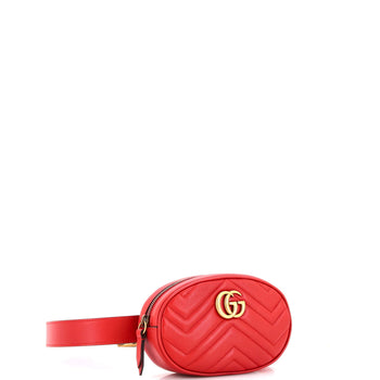 Gucci Gg Marmont Belt Bag Matelasse Leather