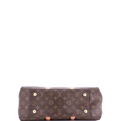 Louis Vuitton Soufflot Tote Monogram Canvas With Leather Mm