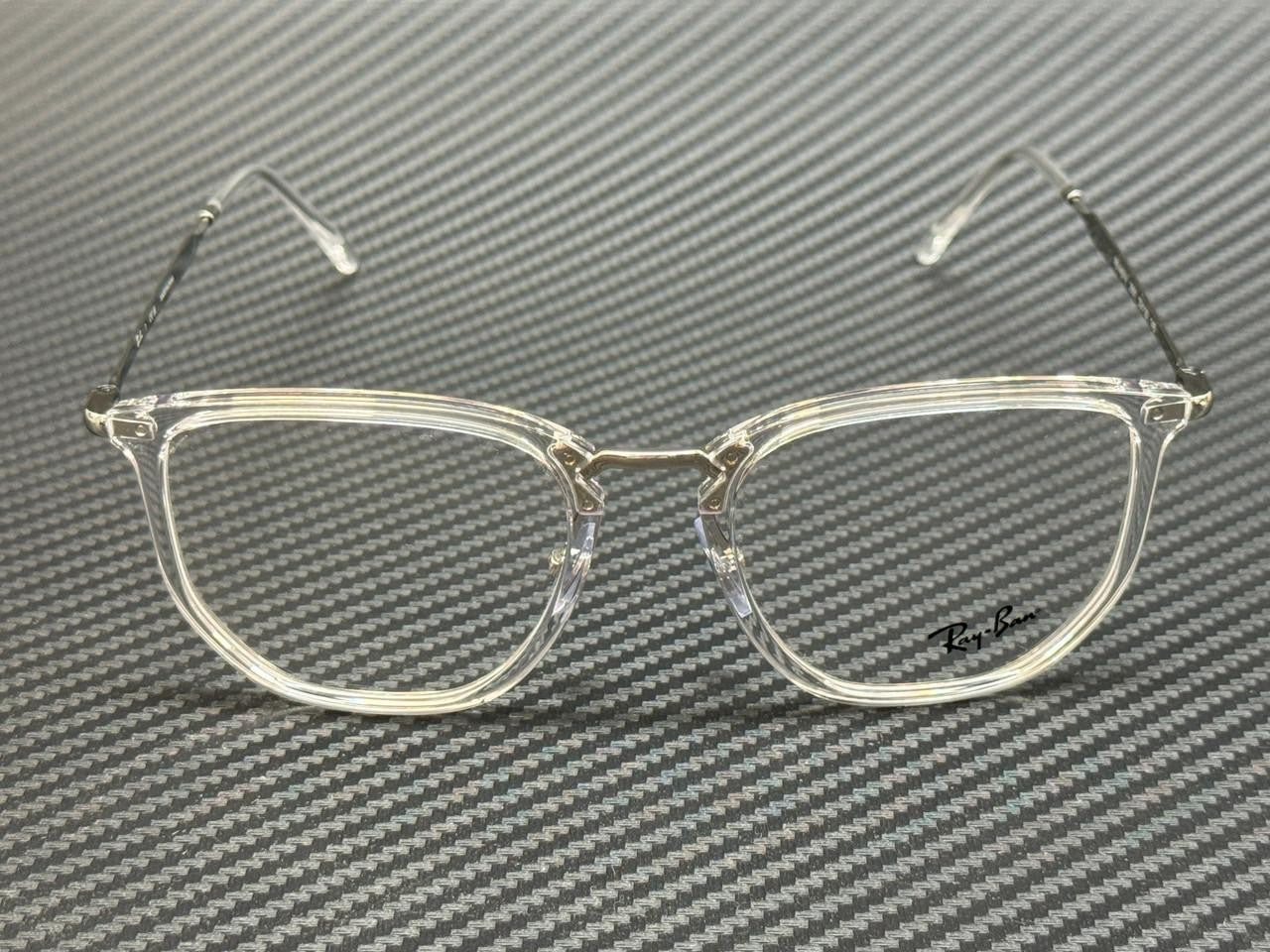 RAY BAN RX4451V 2001 Transparent Silver Unisex 50 mm Eyeglasses