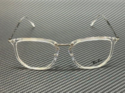 RAY BAN RX4451V 2001 Transparent Silver Unisex 50 mm Eyeglasses