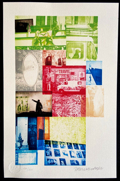 Robert Rauschenberg Lithograph Certified Numbered Stamp